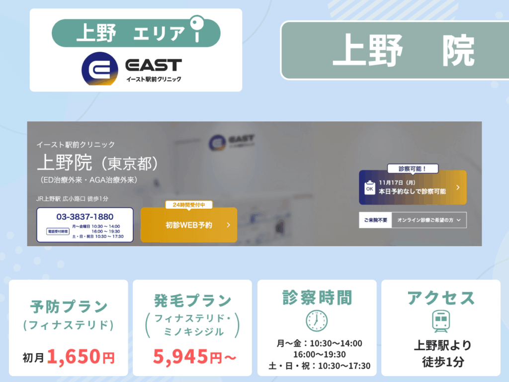 イースト駅前クリニック上野院